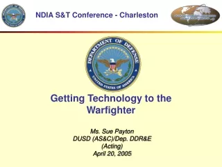 Getting Technology to the Warfighter
