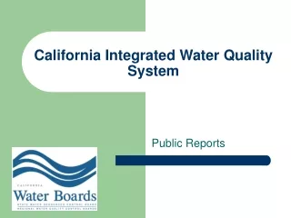 California Integrated Water Quality System