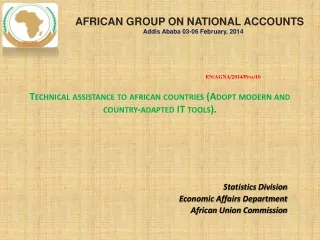 Technical assistance to  african  countries (A dopt  modern  and country ‐ adapted IT  tools).