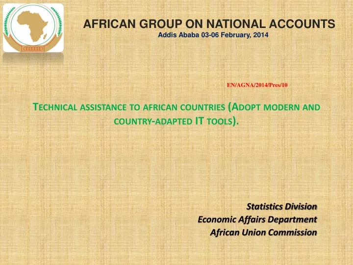 technical assistance to african countries a dopt modern and country adapted it tools