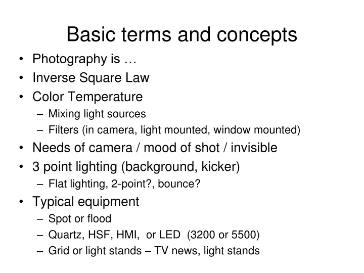 basic terms and concepts