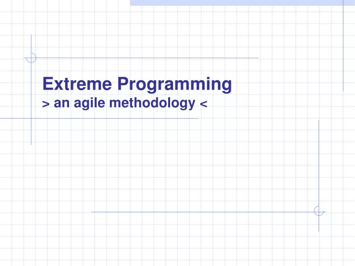 extreme programming an agile methodology