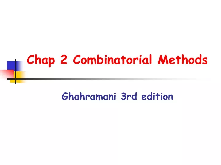 chap 2 combinatorial methods ghahramani 3rd edition
