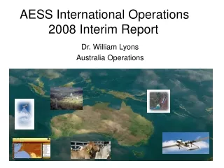 AESS International Operations 2008 Interim Report