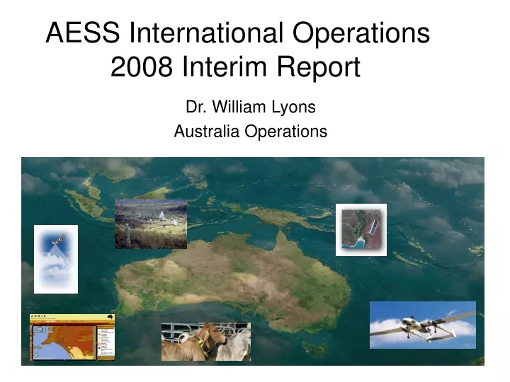 aess international operations 2008 interim report