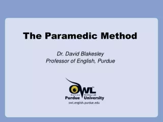 The Paramedic Method
