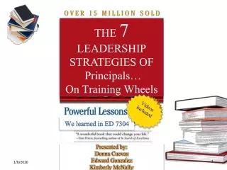 THE  7  LEADERSHIP STRATEGIES OF   Principals… On Training Wheels