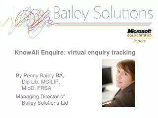 KnowAll Enquire: virtual enquiry tracking
