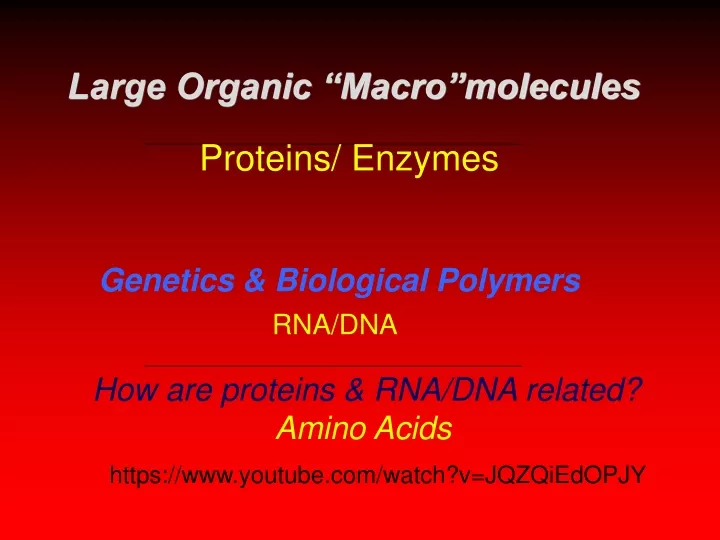 genetics biological polymers rna dna