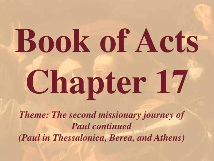 book of acts chapter 17