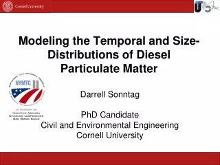 Modeling the Temporal and Size-Distributions of Diesel Particulate Matter
