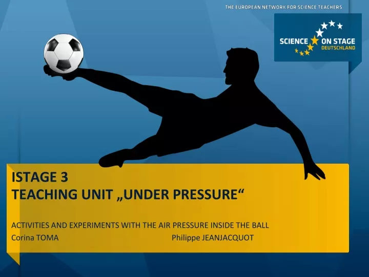istage 3 teaching unit under pressure