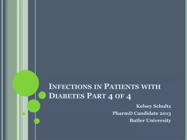 infections in patients with diabetes part 4 of 4