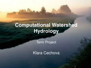 Computational Watershed Hydrology Term Project