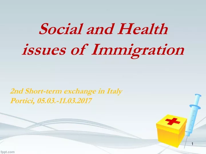 social and health issues of immigration