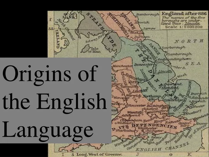 origins of the english language