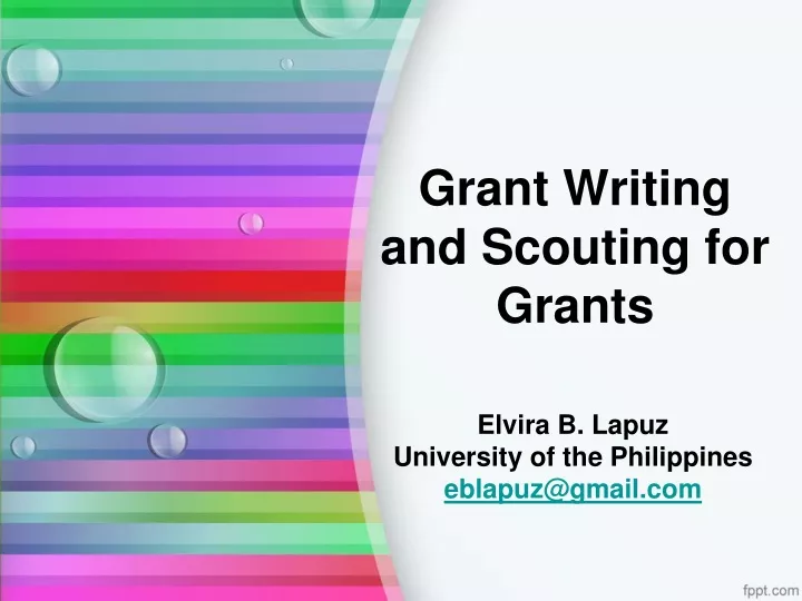 grant writing and scouting for grants