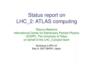 Status report on LHC_2: ATLAS computing