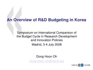 An Overview of R&amp;D Budgeting in Korea