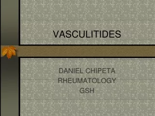 VASCULITIDES