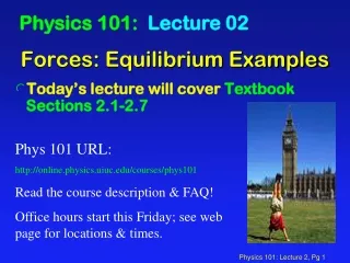 Forces: Equilibrium Examples