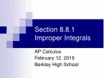 Improper Integrals in AP Calculus - slide 1