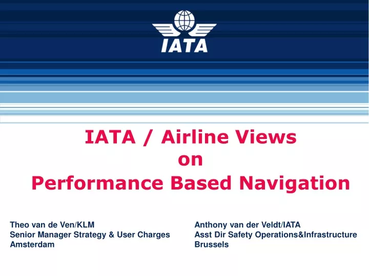 iata airline views on performance based navigation