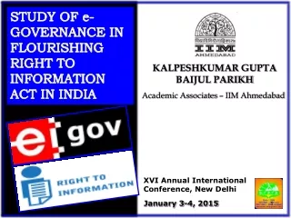 Academic Associates – IIM Ahmedabad