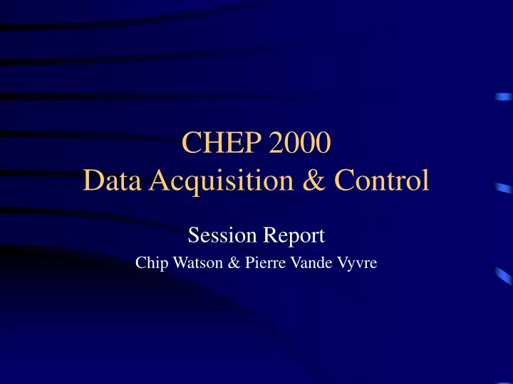 chep 2000 data acquisition control