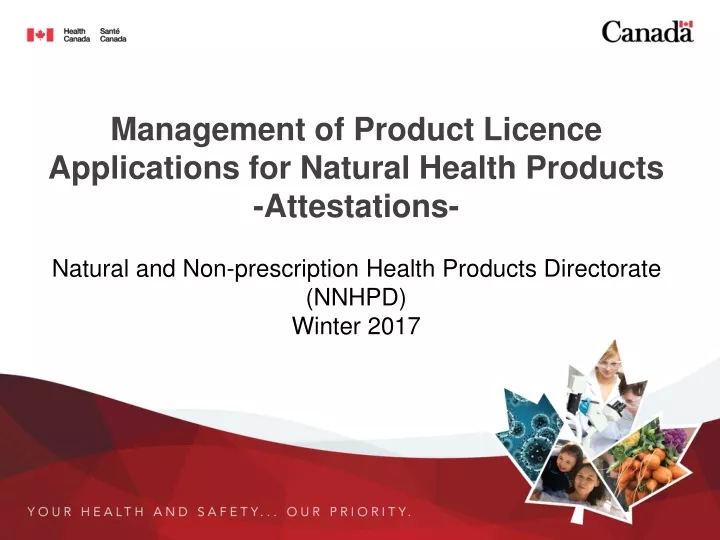 management of product licence applications