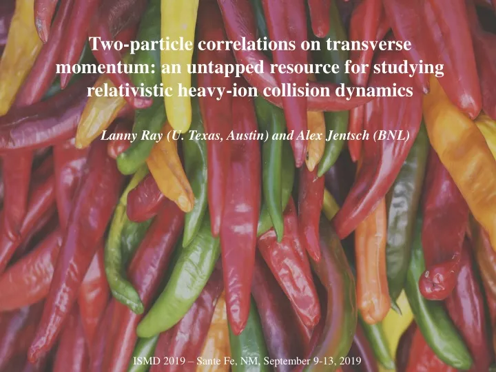 two particle correlations on transverse momentum