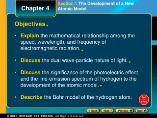 Section 1  The Development of a New Atomic Model