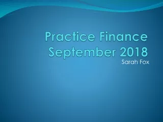 Practice Finance September 2018