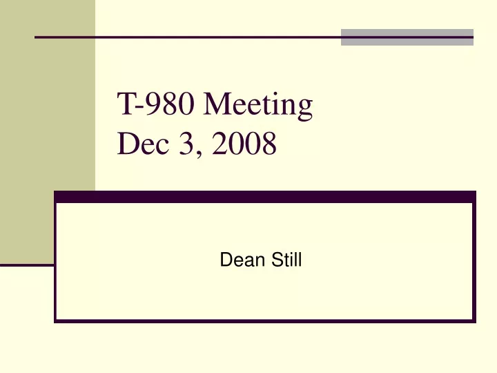 t 980 meeting dec 3 2008