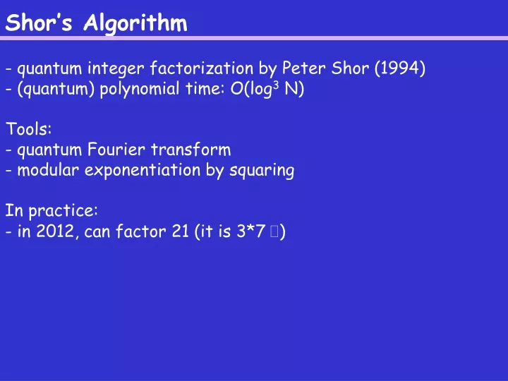 shor s algorithm
