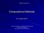 Computational Methods - slide 1