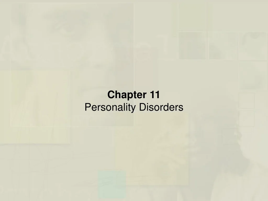 PPT - Personality Disorders: Characteristics, Causes, and Treatment ...