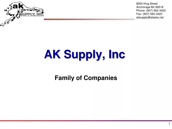 ak supply inc