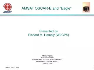 AMSAT OSCAR-E and &quot;Eagle&quot;