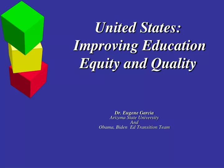united states improving education equity and quality