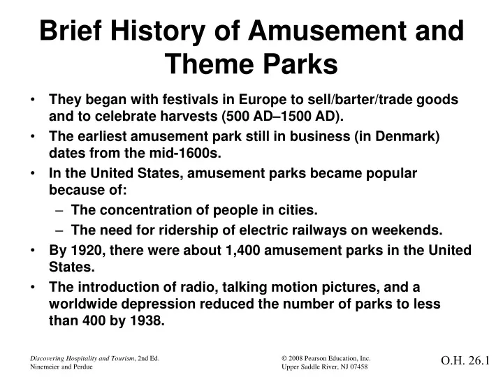 brief history of amusement and theme parks