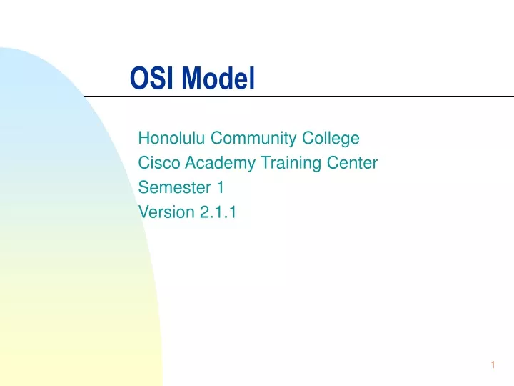 osi model