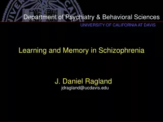 Learning and Memory in Schizophrenia