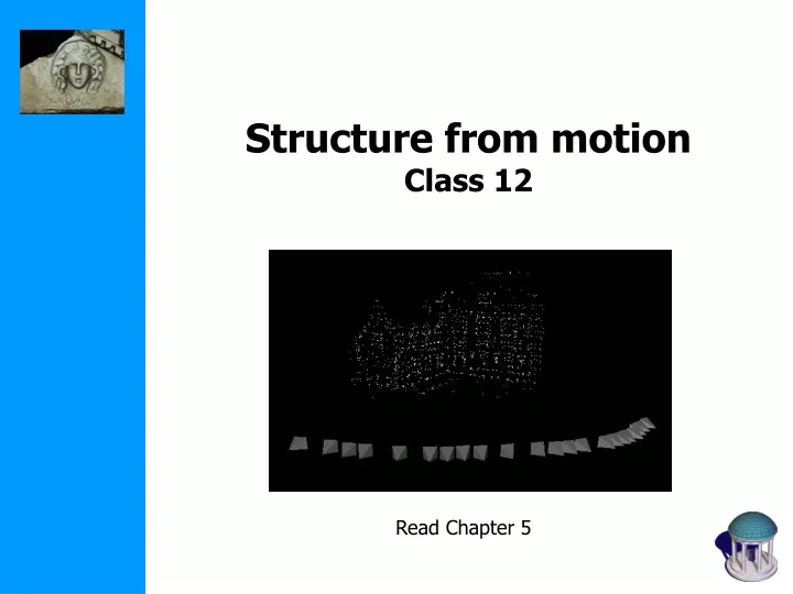structure from motion class 12