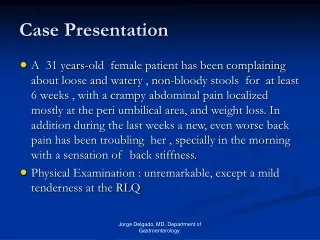 Case Presentation