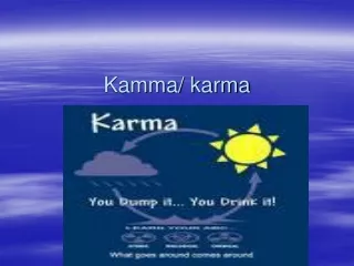 Kamma/ karma