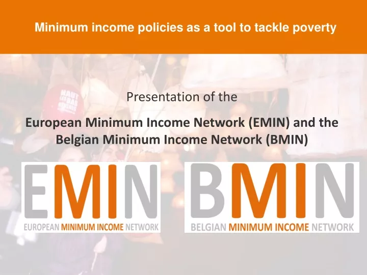minimum income policies as a tool to tackle