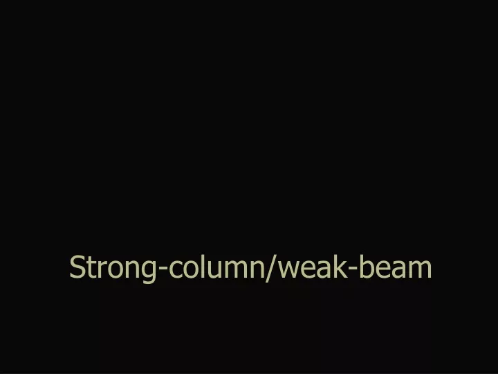 strong column weak beam