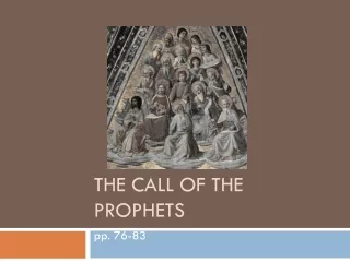 The Call of the Prophets