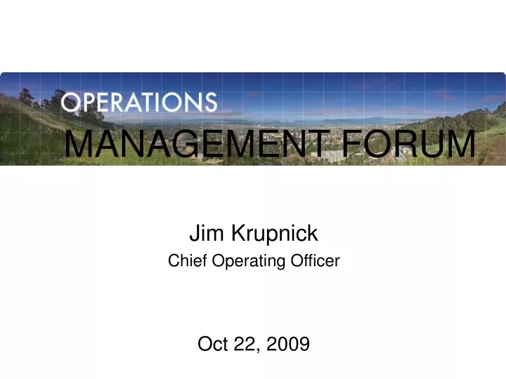 management forum